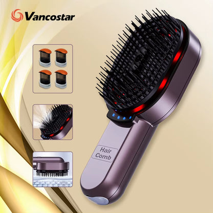4In1 NIR Massage Comb Essential Hair Oil Applicator Included Head Spa Relaxation Treatment Plasma Photon Hair Comb Massager