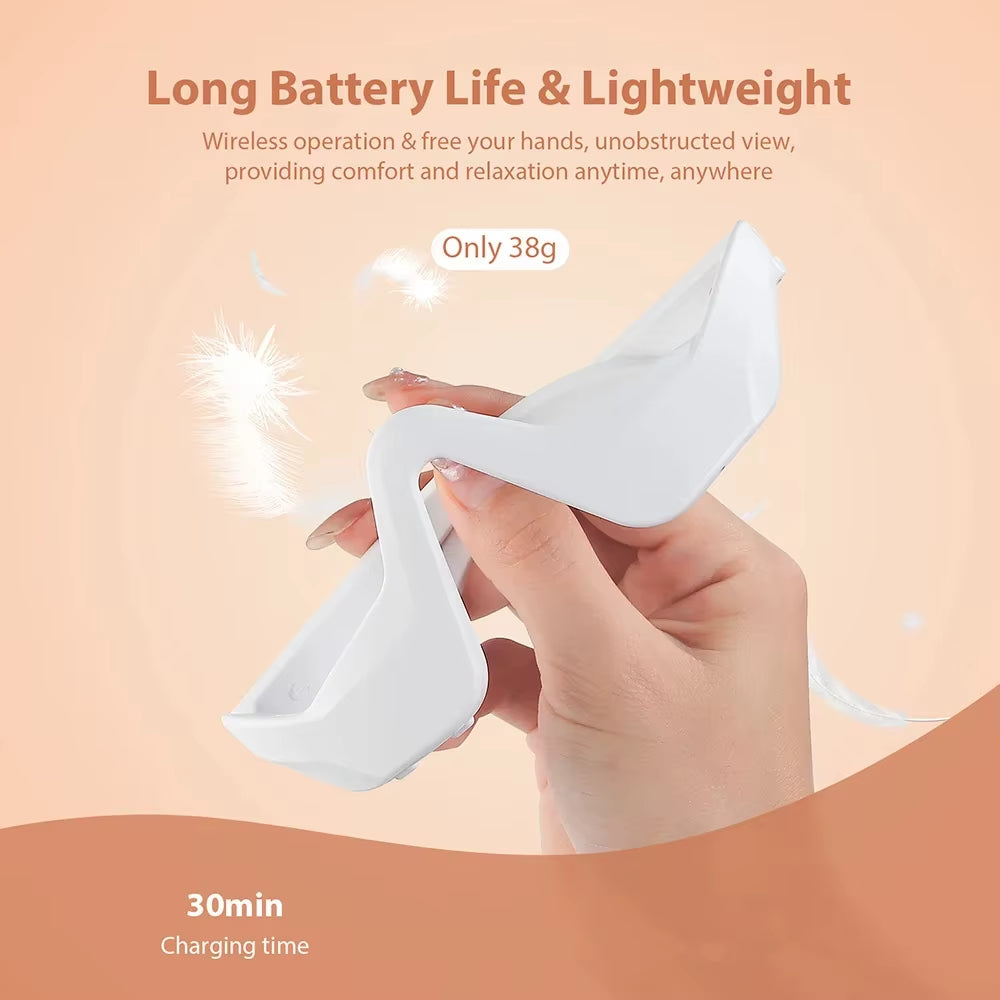 Masajeador De Ojos EMS Con Luz Roja 3D, Gafas Para El Cuidado De Los Ojos, Ojeras, Hinchazón, Reducción De Arrugas, Fatiga Ocular, Dispositivo De Cuidado De Belleza Relajante