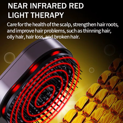 4In1 NIR Massage Comb Essential Hair Oil Applicator Included Head Spa Relaxation Treatment Plasma Photon Hair Comb Massager