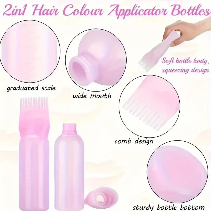 Set De 5 Piezas Para El Cuidado Y Peinado Del Cabello, Spray Desenredante, Cepillo Para El Cabello, Botella Aplicadora De Aceite Capilar, Cepillo Para Champú, Herramienta De Masaje Para El Cuero Cabelludo