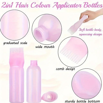 Set De 5 Piezas Para El Cuidado Y Peinado Del Cabello, Spray Desenredante, Cepillo Para El Cabello, Botella Aplicadora De Aceite Capilar, Cepillo Para Champú, Herramienta De Masaje Para El Cuero Cabelludo